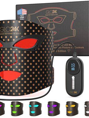 GLO24K 7 Color LED Photon Rejuvenation Super Mask
